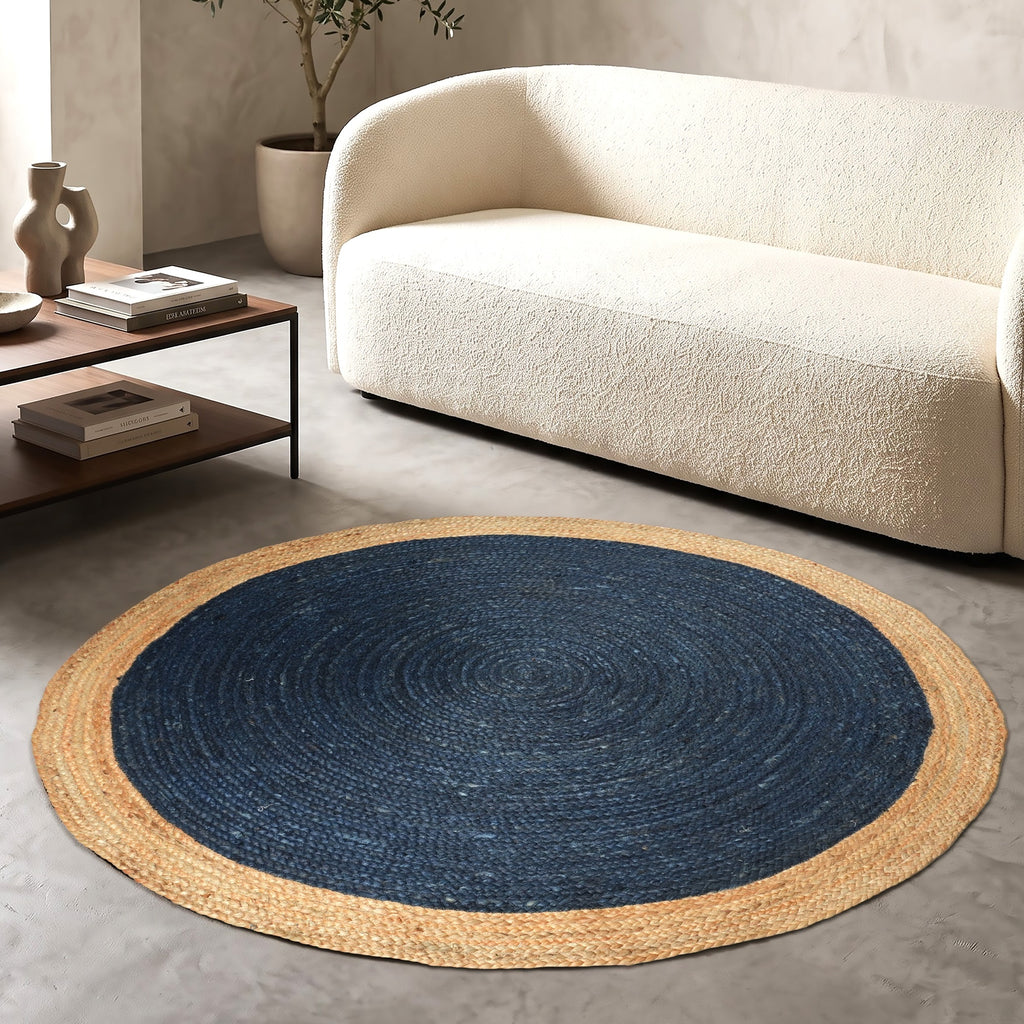 Kingsley Rug - Vintage Dark Blue / Natural Wood [JUTE]