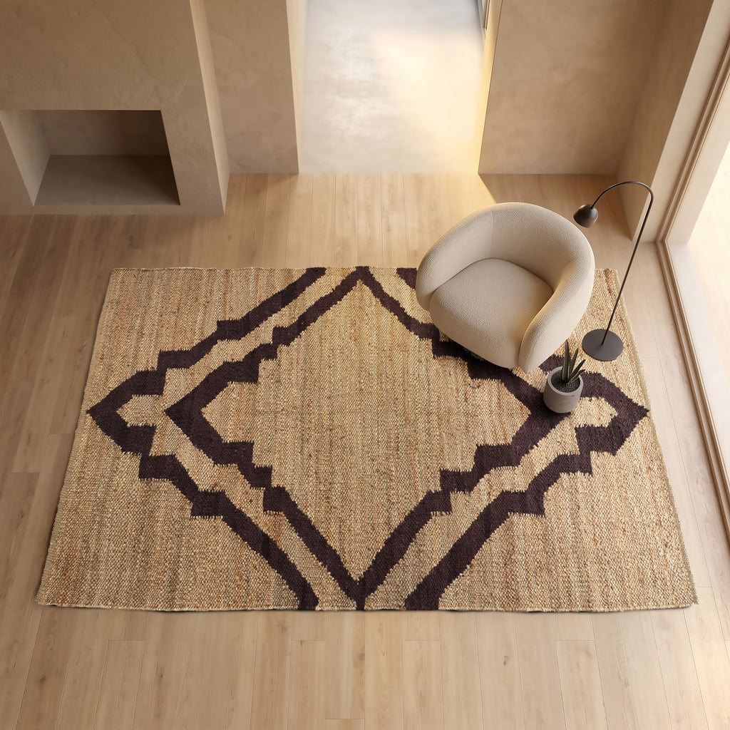 Cedar Rug - Woody Brown / Forest Wood / Honey Blond [JUTE+COTTON]