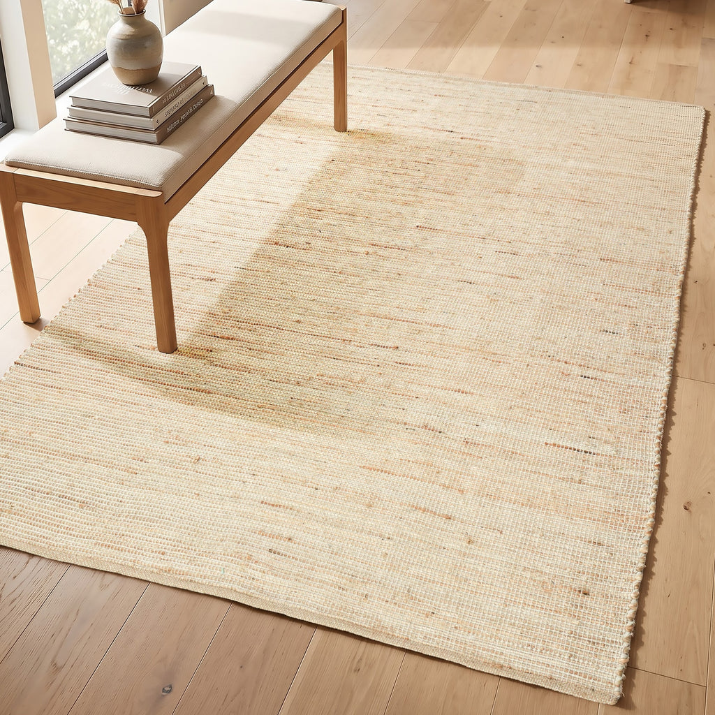 Tivoli Rug - Supreme Beige / Natural [JUTE+COTTON]