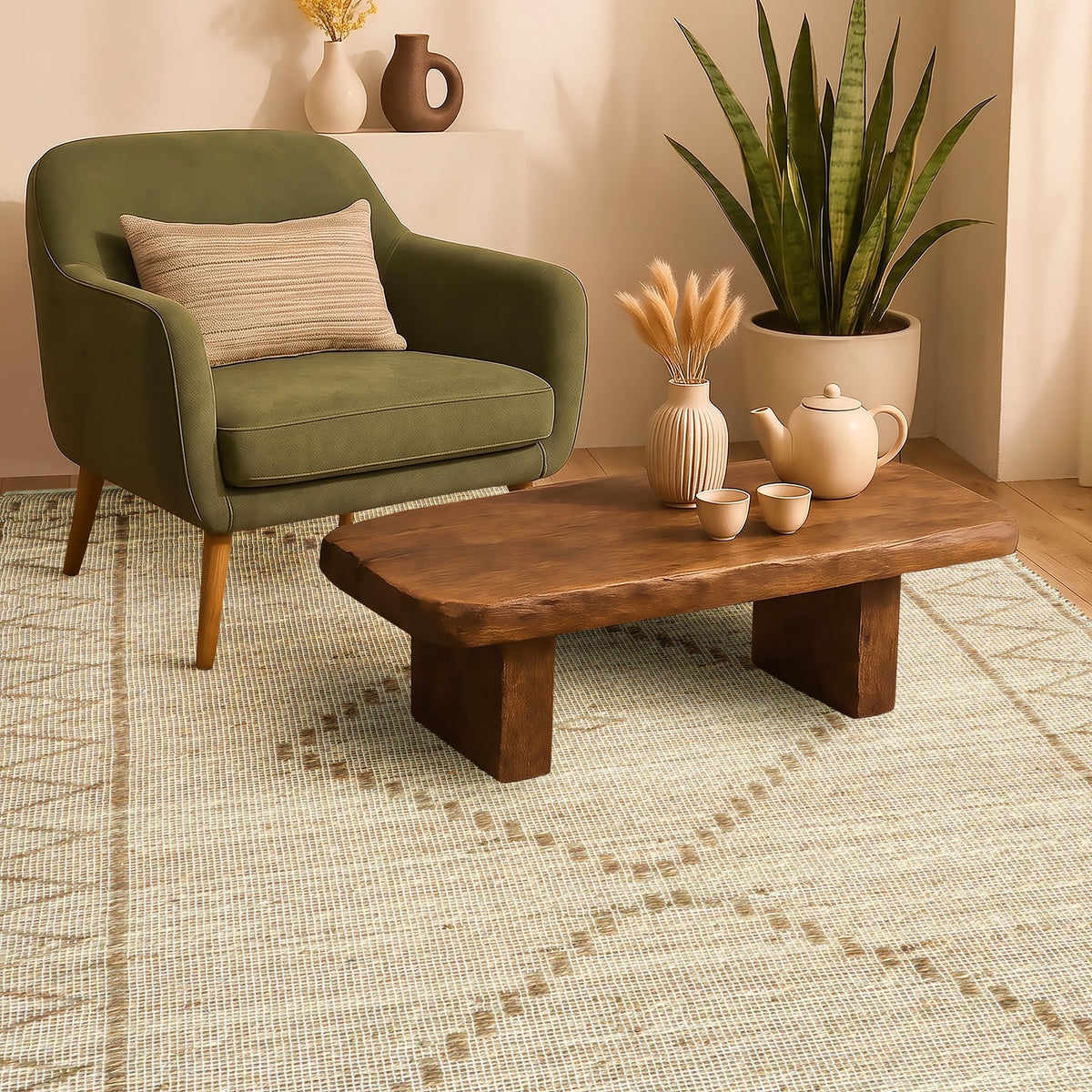 Franklin Rug - Bronze / Soft Amber / Neutral Brown [SEAGRASS BAAN]
