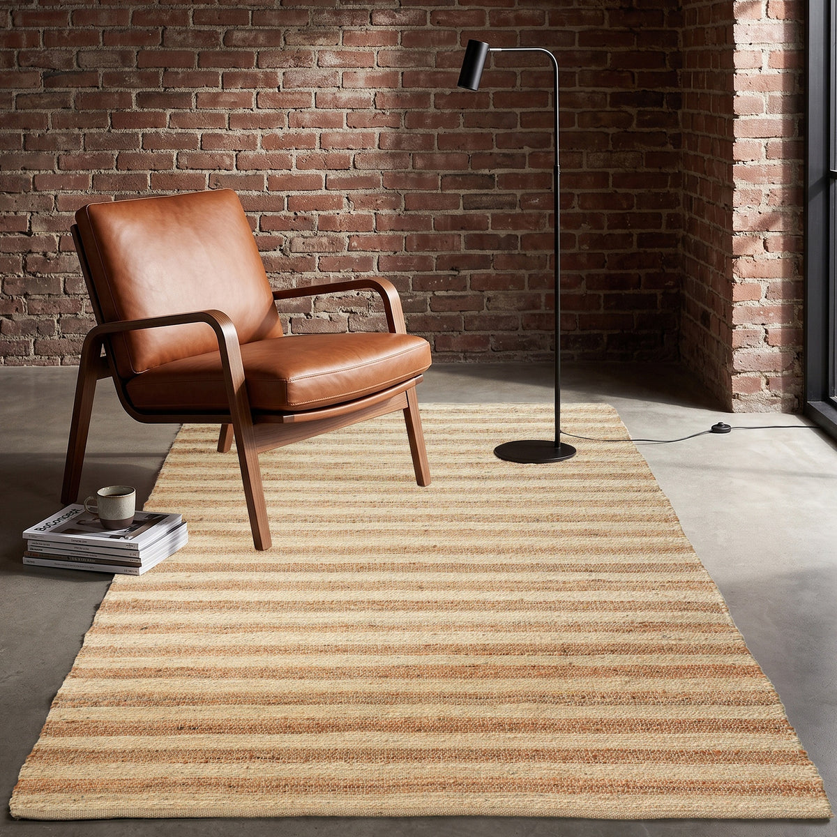 Ravello Rug  - Flagstone / Perfect Beige [JUTE+COTTON]