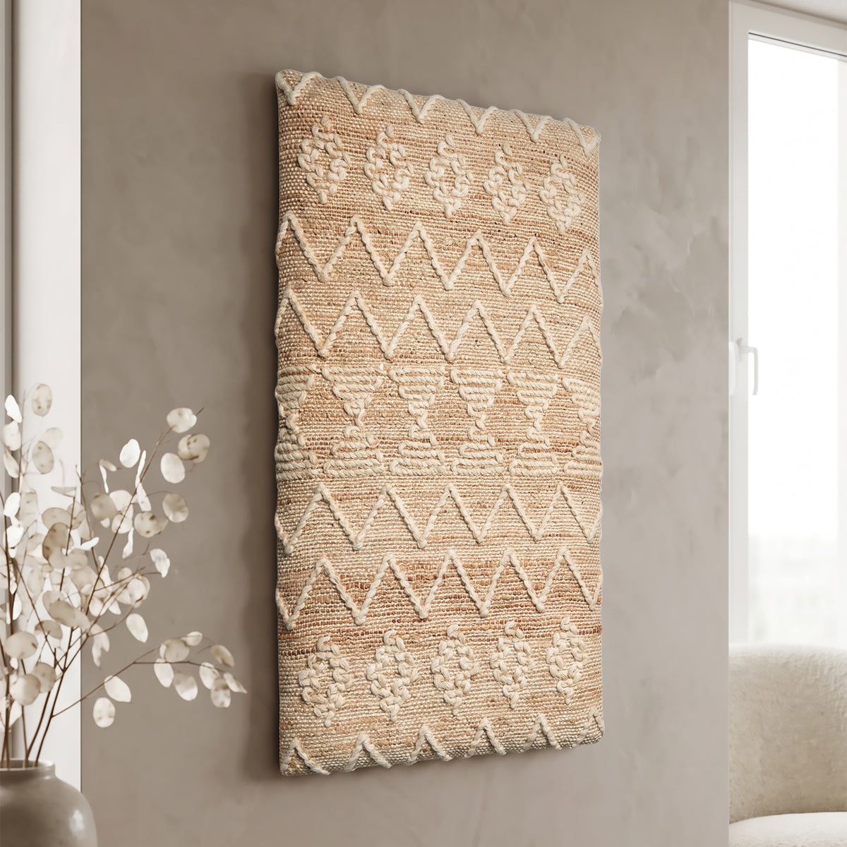 Opulence Wall Art  - Desert Tan / Warm Ivory [WOOL+JUTE]