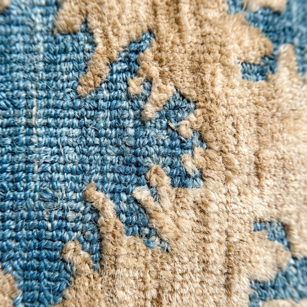 Perry Cushion - Smalt Blue / Beige Dune  [WOOL]