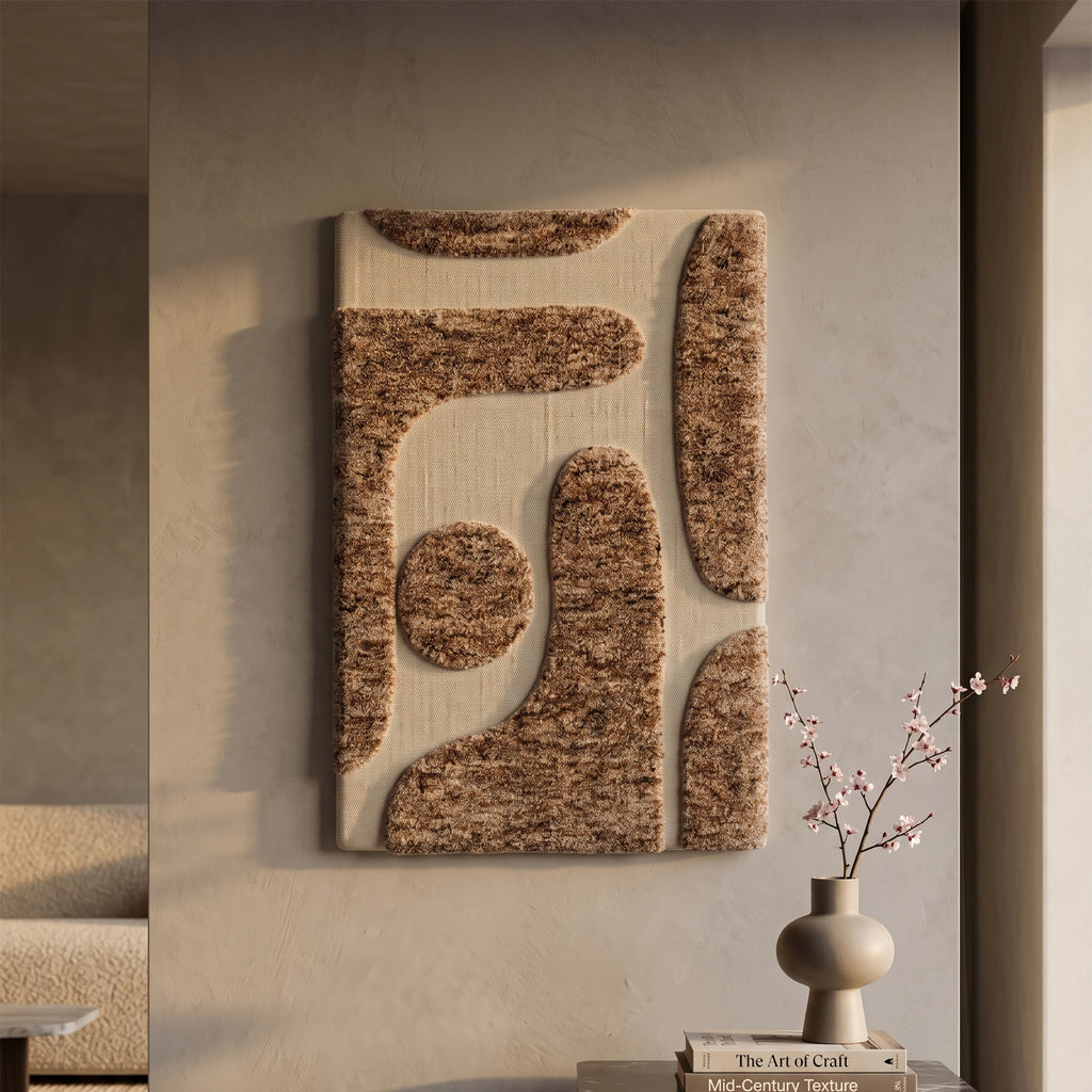 Woven Grace Wall Art - Muted Brown / Cambert [WOOL]