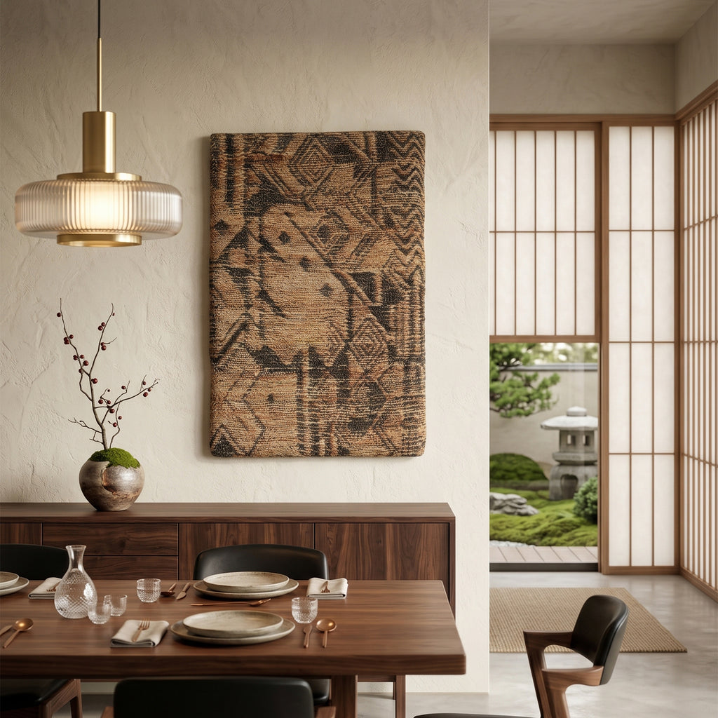 Aziza Wall Art - Sand Dune / Petite Orchid [JUTE]