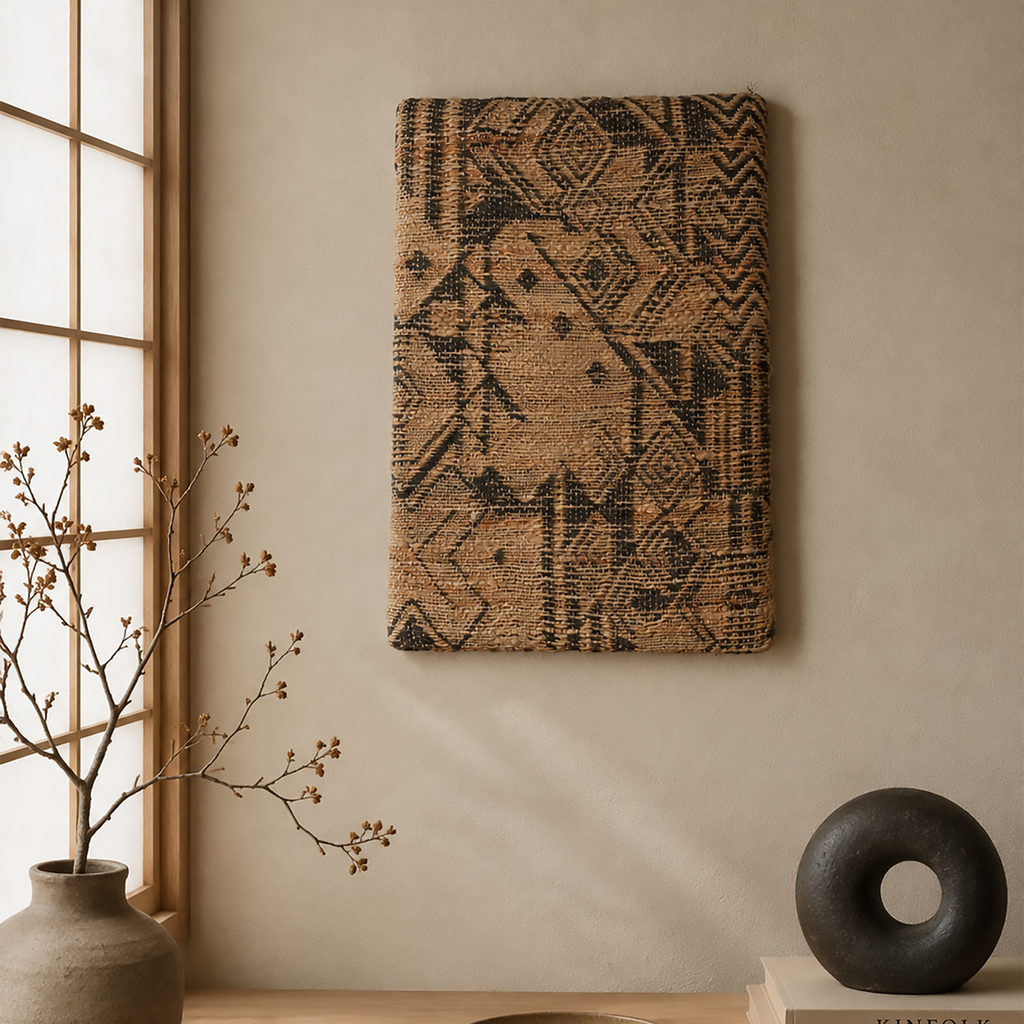 Aziza Wall Art - Sand Dune / Petite Orchid [JUTE]