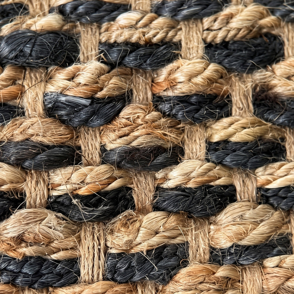 Salem Rug - Oak Brown / Dusky Tan / Charcoal [JUTE]