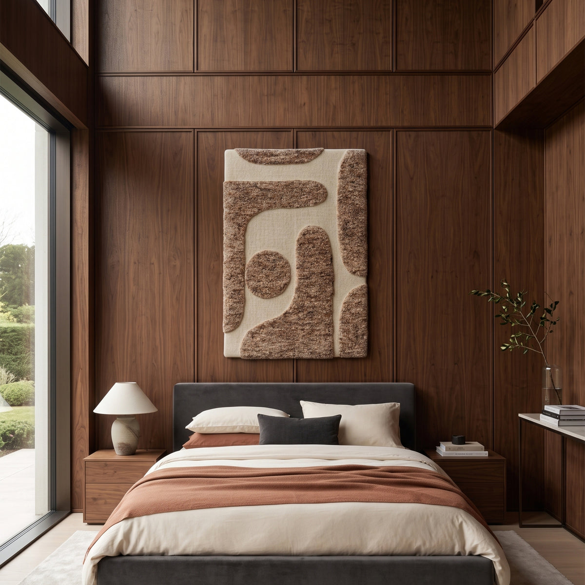 Woven Grace Wall Art - Muted Brown / Cambert [WOOL]