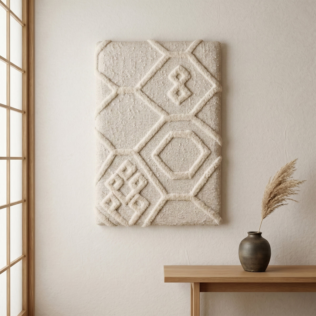 Dune Wall Art - Misty Beige [WOOL]