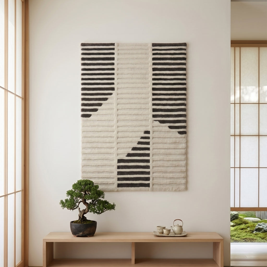 Atria Wall Art - Taupe / Pearl Bush [WOOL]