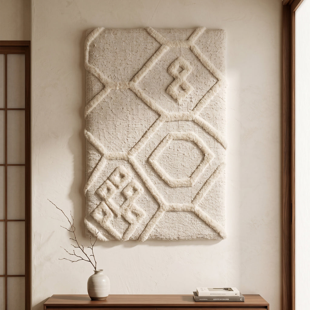 Dune Wall Art - Misty Beige [WOOL]