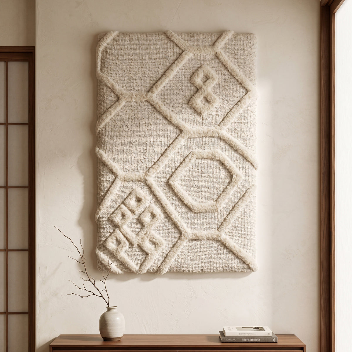 Dune Wall Art - Misty Beige [WOOL]