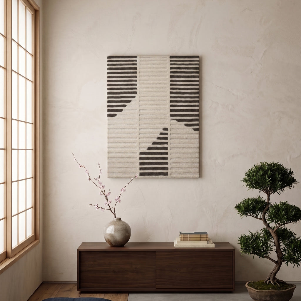 Atria Wall Art - Taupe / Pearl Bush [WOOL]