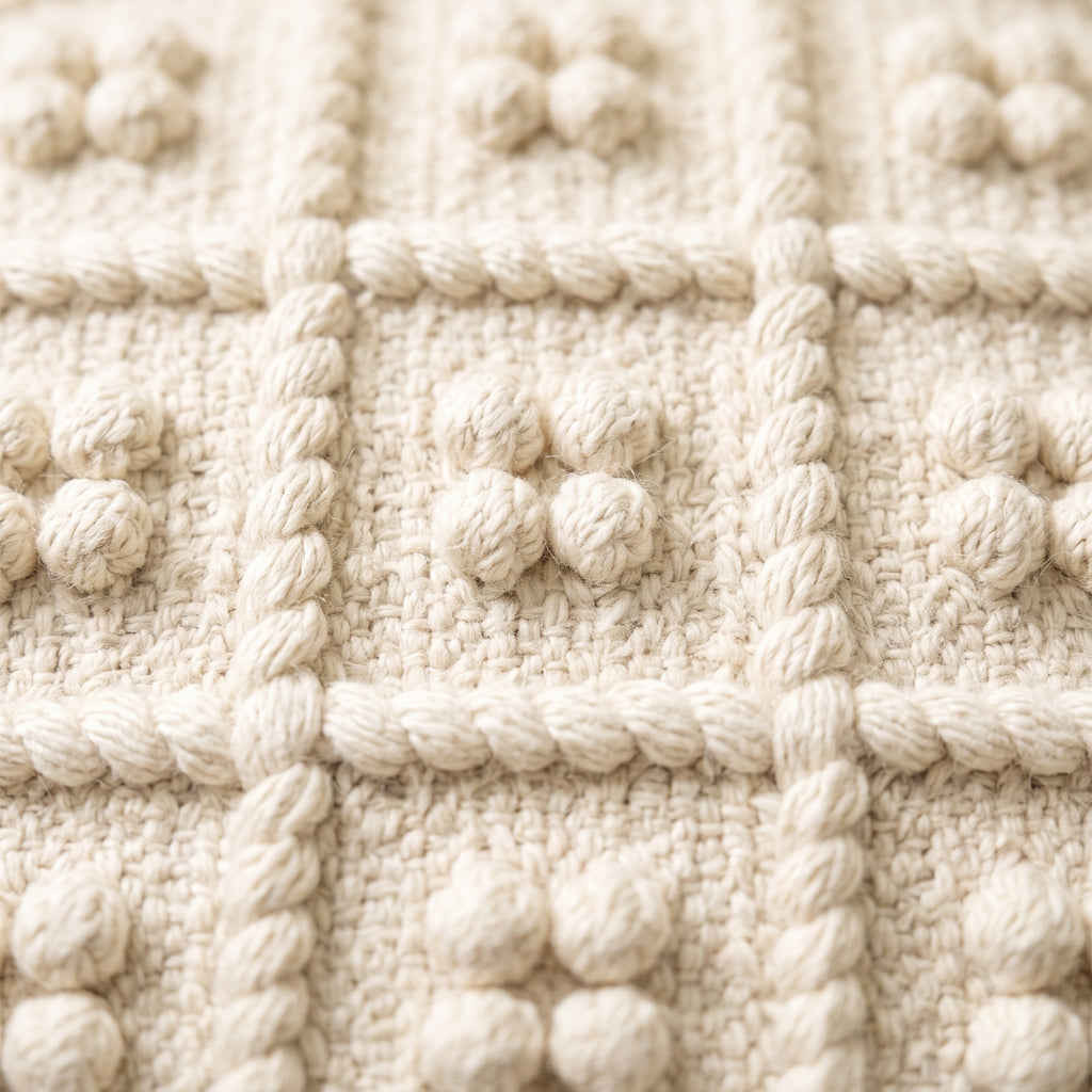 Sierra Pouf - Ivory [WOOL+COTTON]