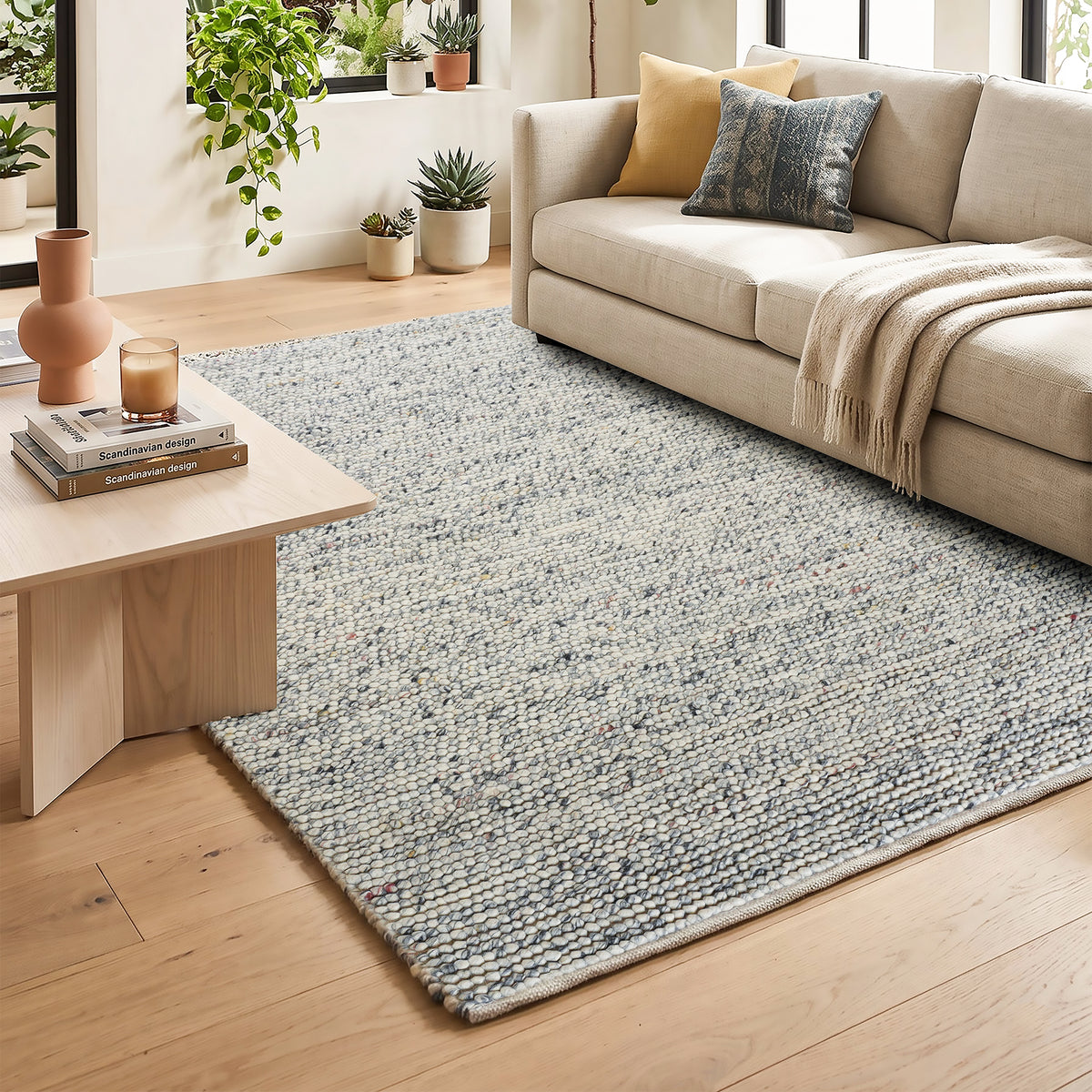Majestic Rug - Dark Ash / Foggy Gray [NATURAL WOOL]
