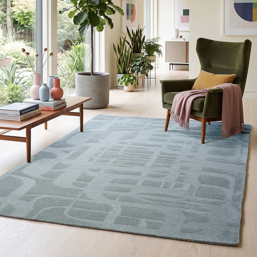 Safira Rug -  Cool Grey [INDIAN BLEND WOOL]