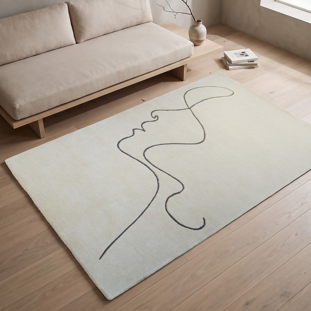 Ashland Rug - Ballet White / Dim Gray [WOOL]