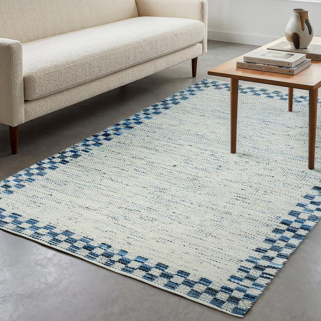 Shannon Rug (Reversible) - American Denim / Silver / Quill Gray [DENIM+COTTON]