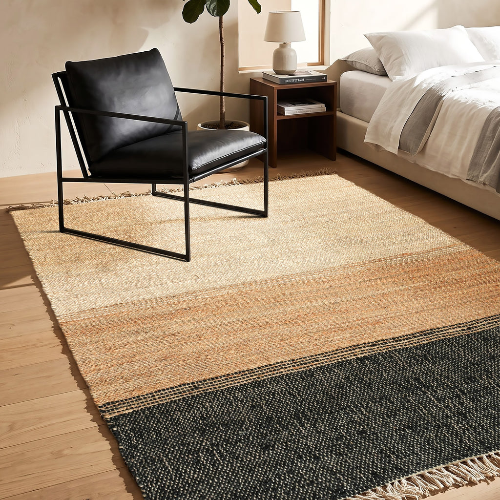 Arlington Rug - Natural / Tampico / Charcoal  [JUTE]