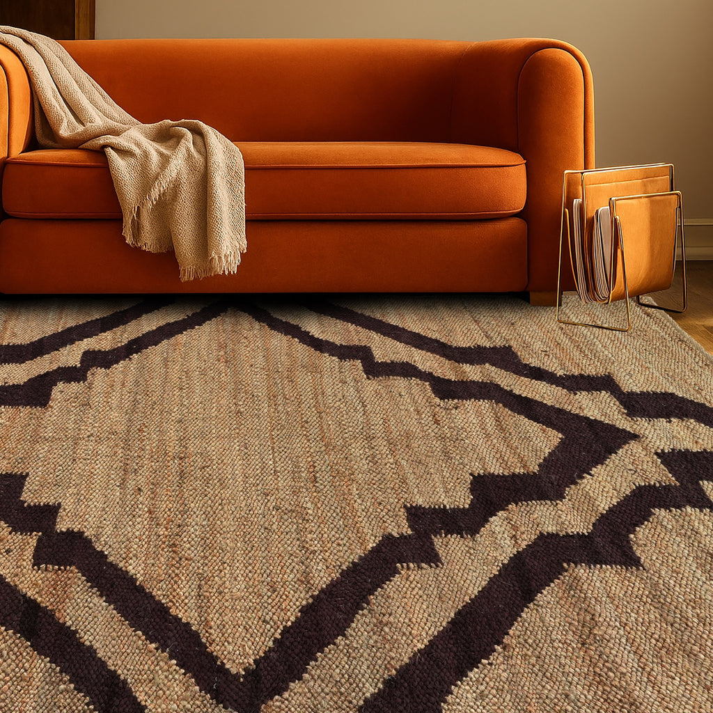 Cedar Rug - Woody Brown / Forest Wood / Honey Blond [JUTE+COTTON]