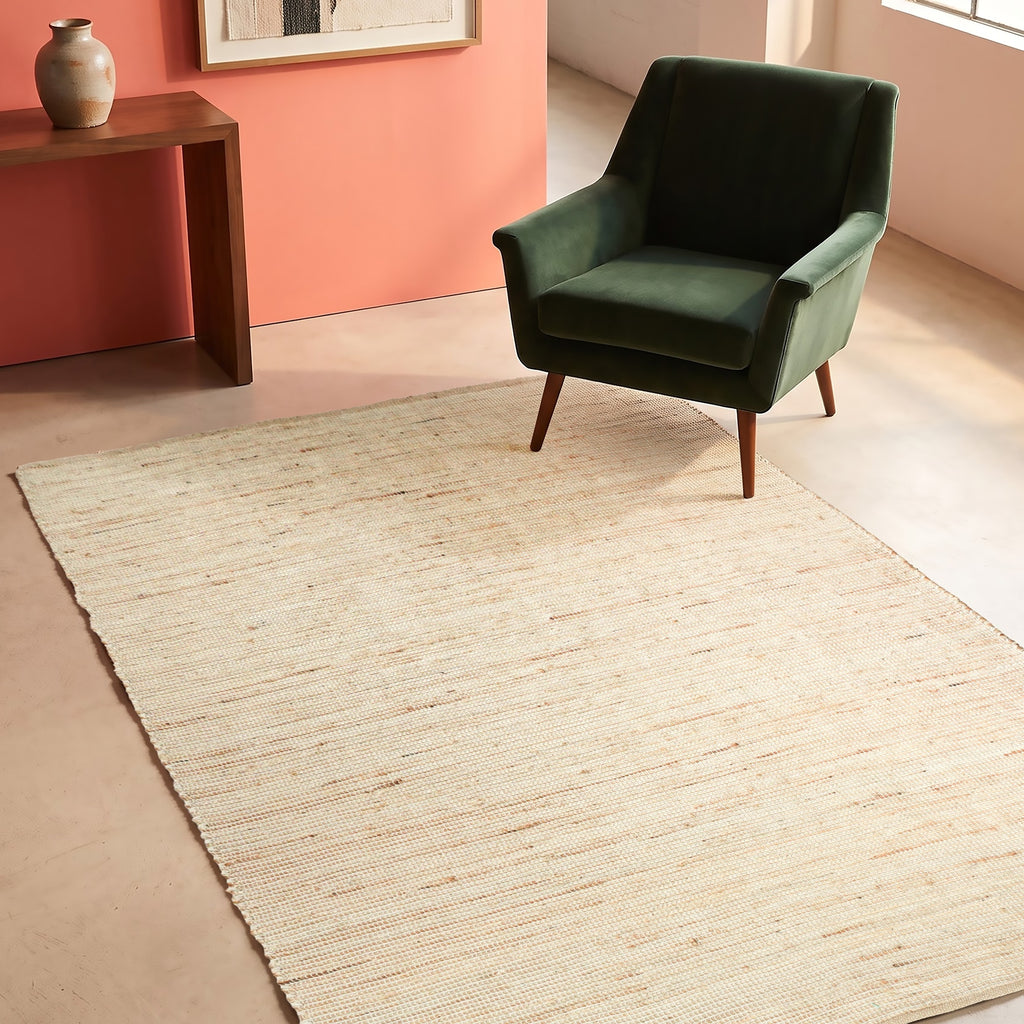 Tivoli Rug - Supreme Beige / Natural [JUTE+COTTON]
