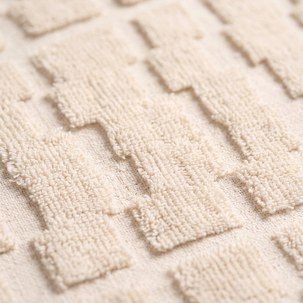 Mosaic Wall Art  - Bone Cream [WOOL]