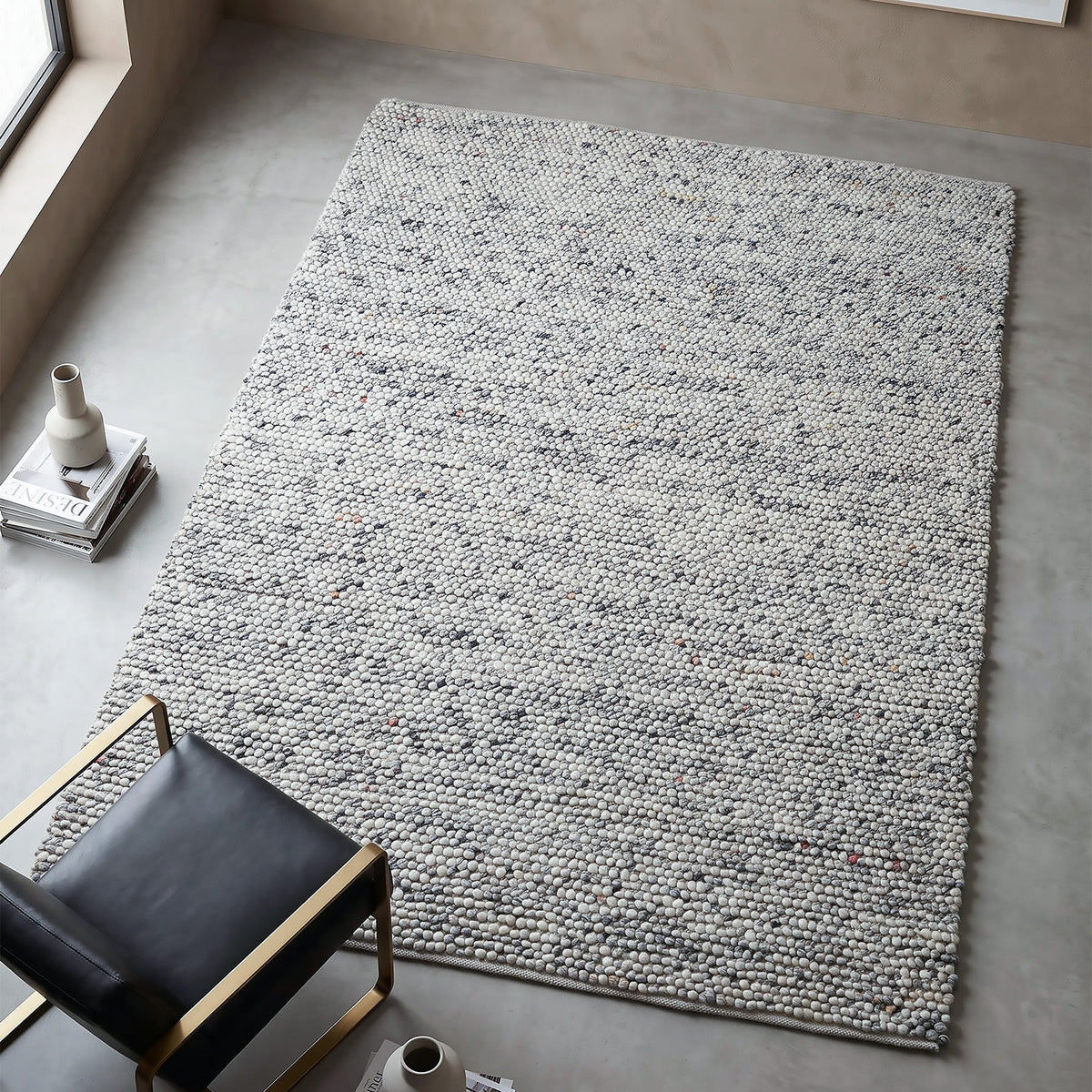 Majestic Rug - Dark Ash / Foggy Gray [NATURAL WOOL]