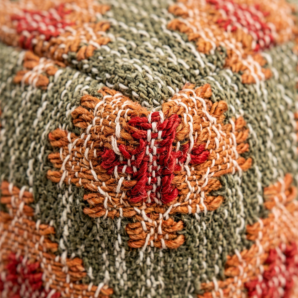 Arizona Pouf - Spanish Bistre / Sedona / Stiletto [JUTE+COTTON]
