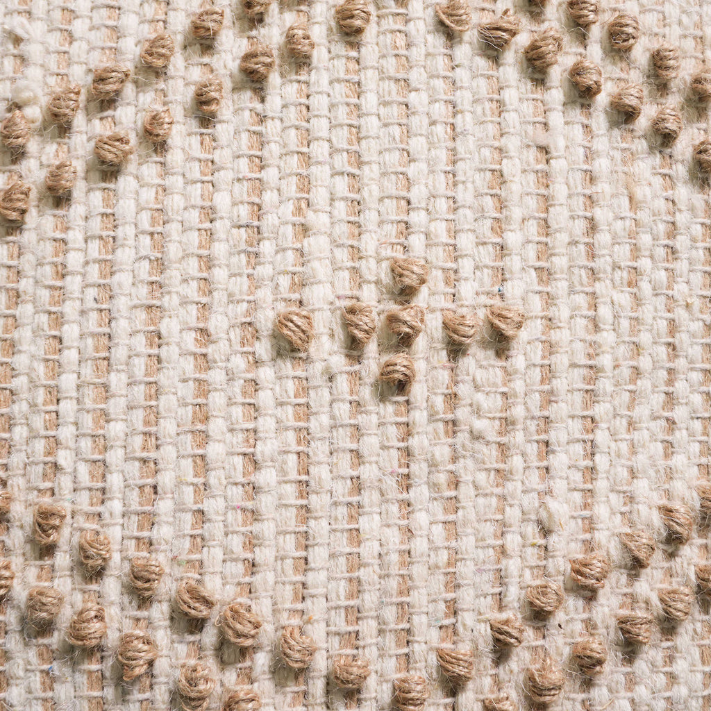 Sterling Pouf - Pure Beige Cashmere [WOOL+JUTE+COTTON]