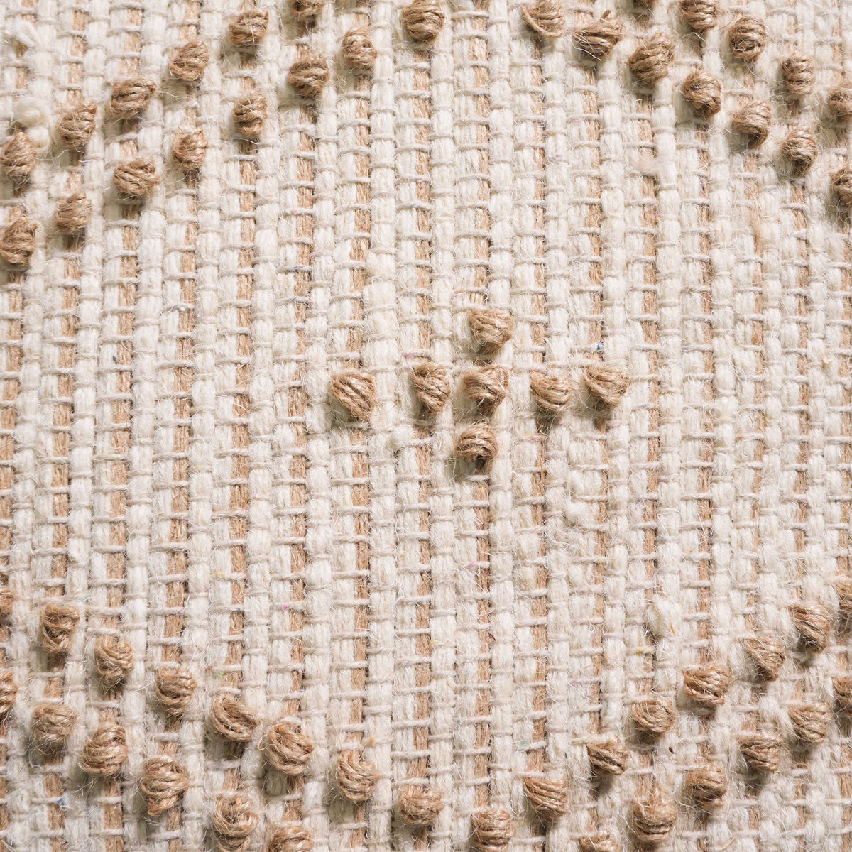 Sterling Pouf - Pure Beige Cashmere [WOOL+JUTE+COTTON]