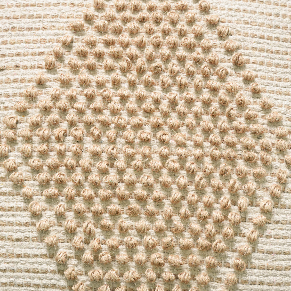 Albama Pouf - Perfect Beige / Cream  [JUTE+COTTON]