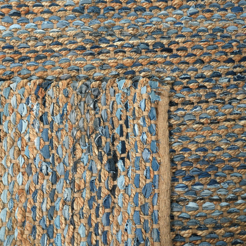 Concord Rug - Neptune / Soft Blue-Green / Prairie Brown [JUTE+DENIM]