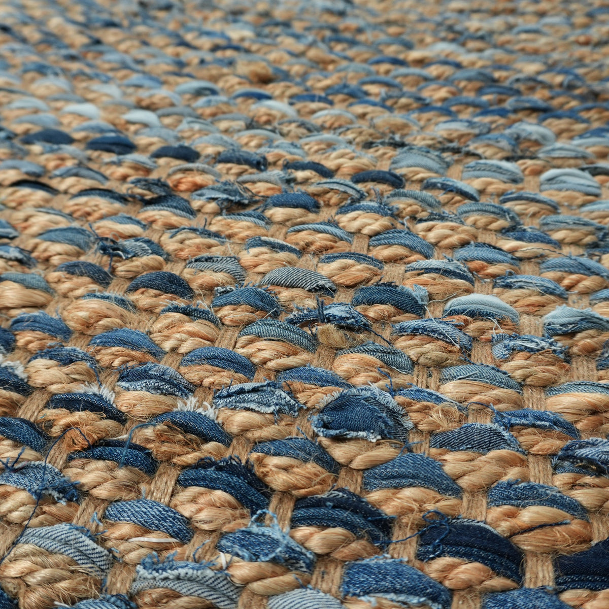 Concord Rug - Neptune / Soft Blue-Green / Prairie Brown [JUTE+DENIM]