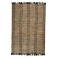 Carrara Rug - Eerie Black / Basic Beige [JUTE + COTTON]