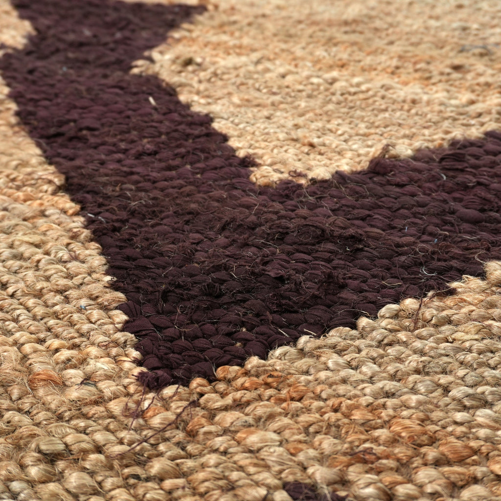 Cedar Rug - Woody Brown / Forest Wood / Honey Blond [JUTE+COTTON]