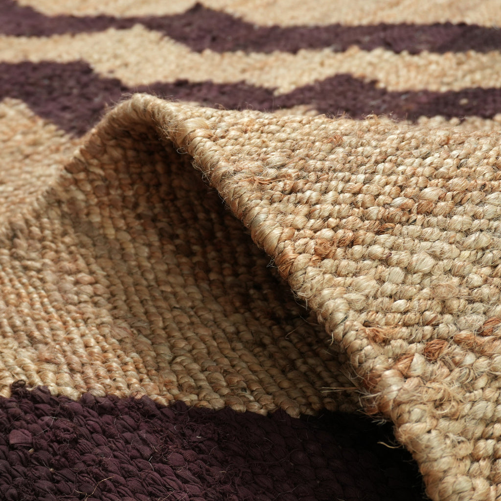Cedar Rug - Woody Brown / Forest Wood / Honey Blond [JUTE+COTTON]