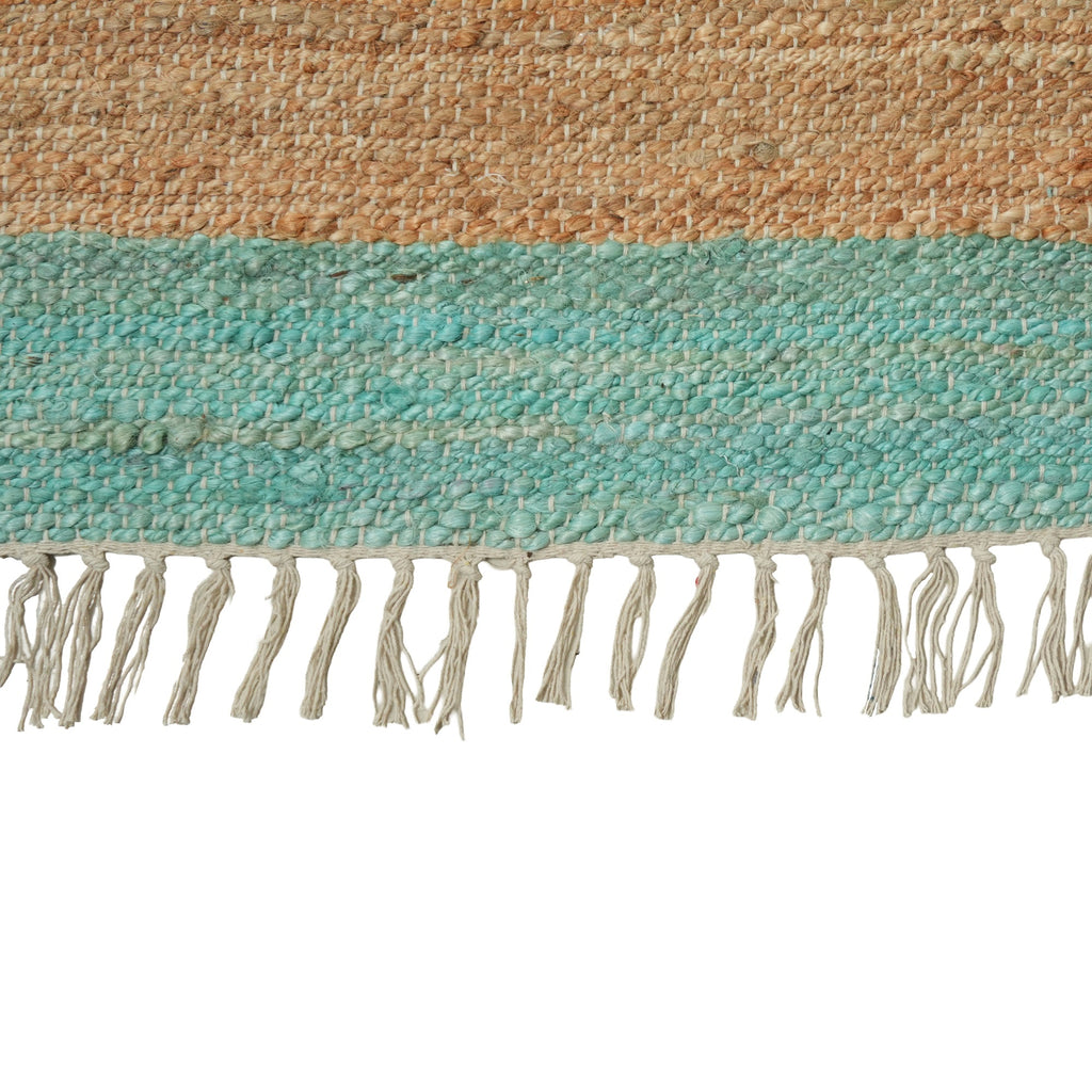 Cortona Rug - Antique Jade / Desert Tan / Almond Green [JUTE+COTTON]