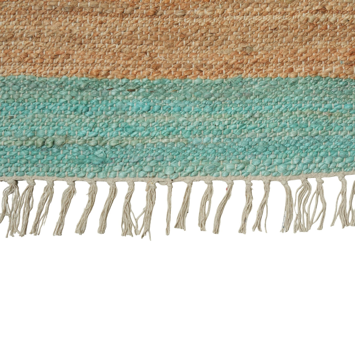 Cortona Rug - Antique Jade / Desert Tan / Almond Green [JUTE+COTTON]