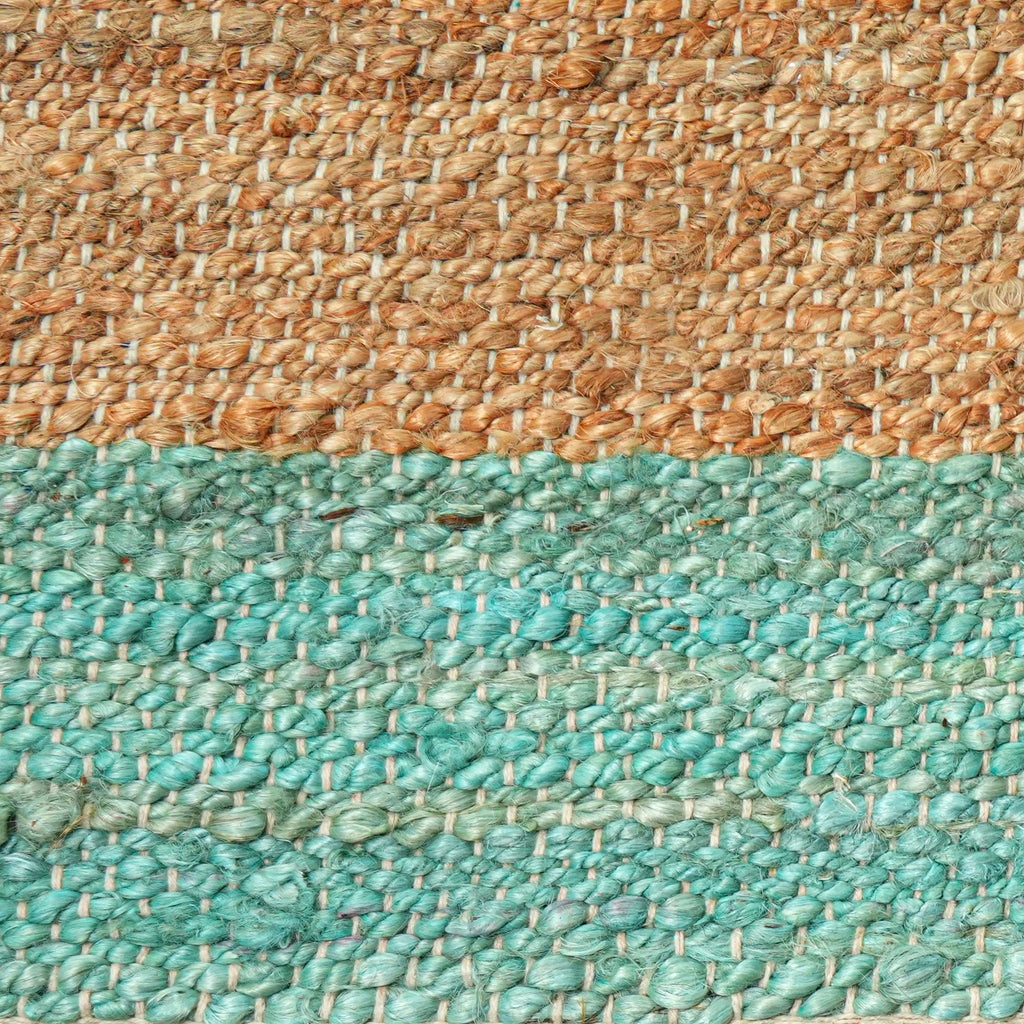 Cortona Rug - Antique Jade / Desert Tan / Almond Green [JUTE+COTTON]