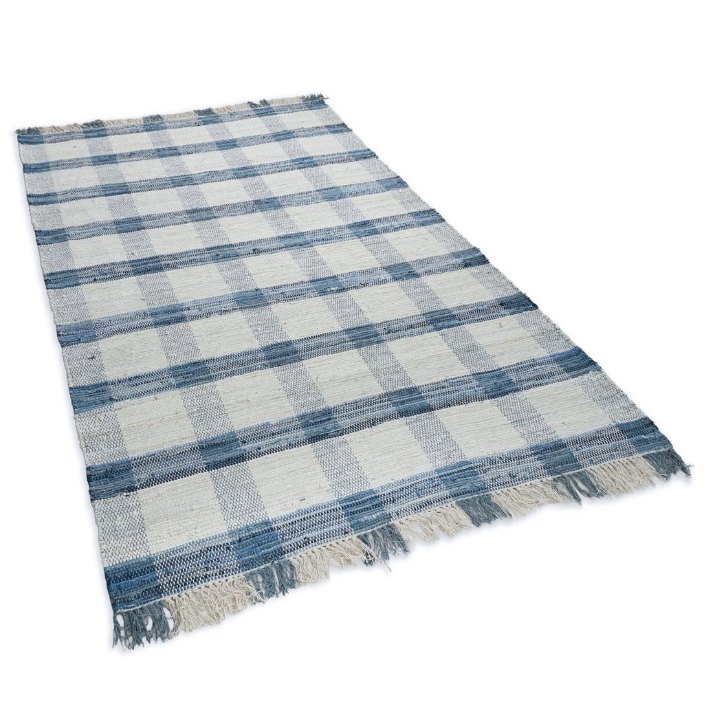 Prairie Rug - Blue Whale / Soft Grey / White [DENIM]