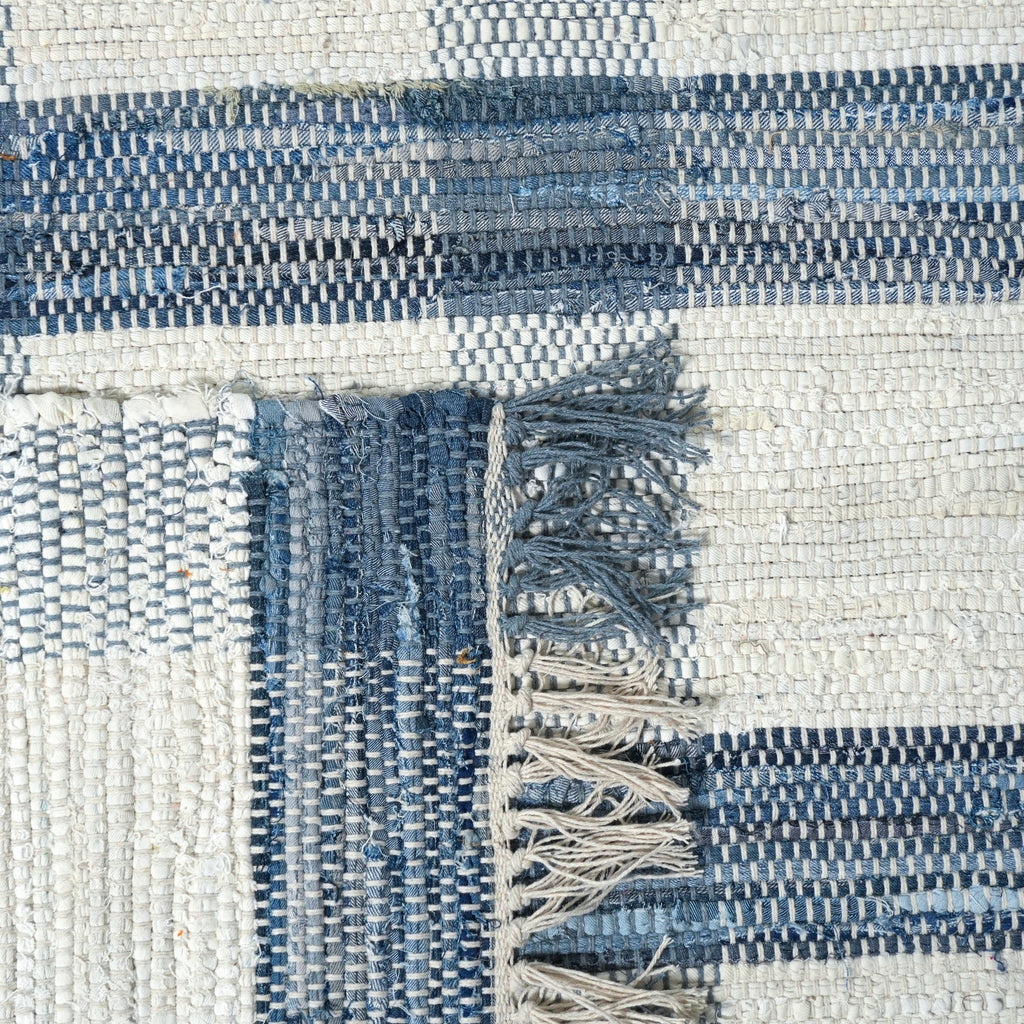 Prairie Rug - Blue Whale / Soft Grey / White [DENIM]