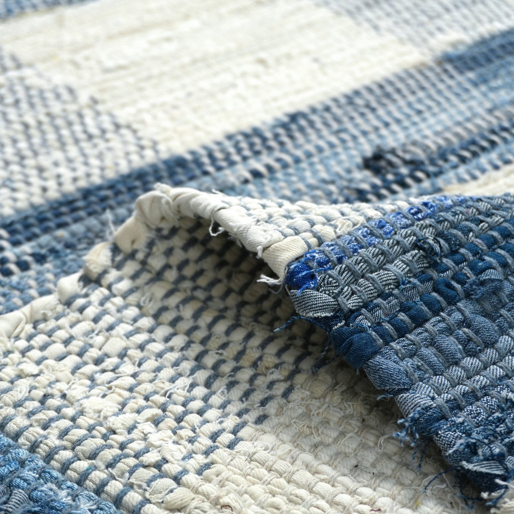 Prairie Rug - Blue Whale / Soft Grey / White [DENIM]