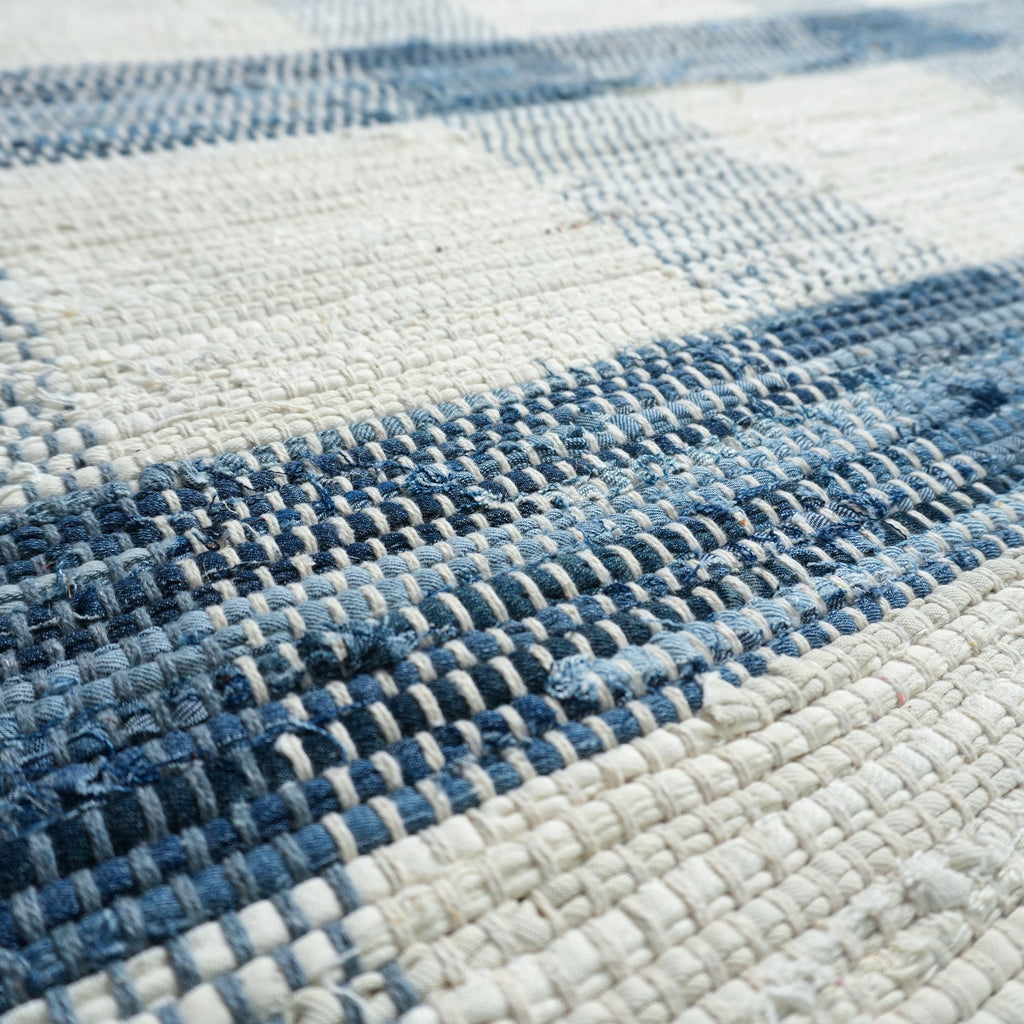 Prairie Rug - Blue Whale / Soft Grey / White [DENIM]
