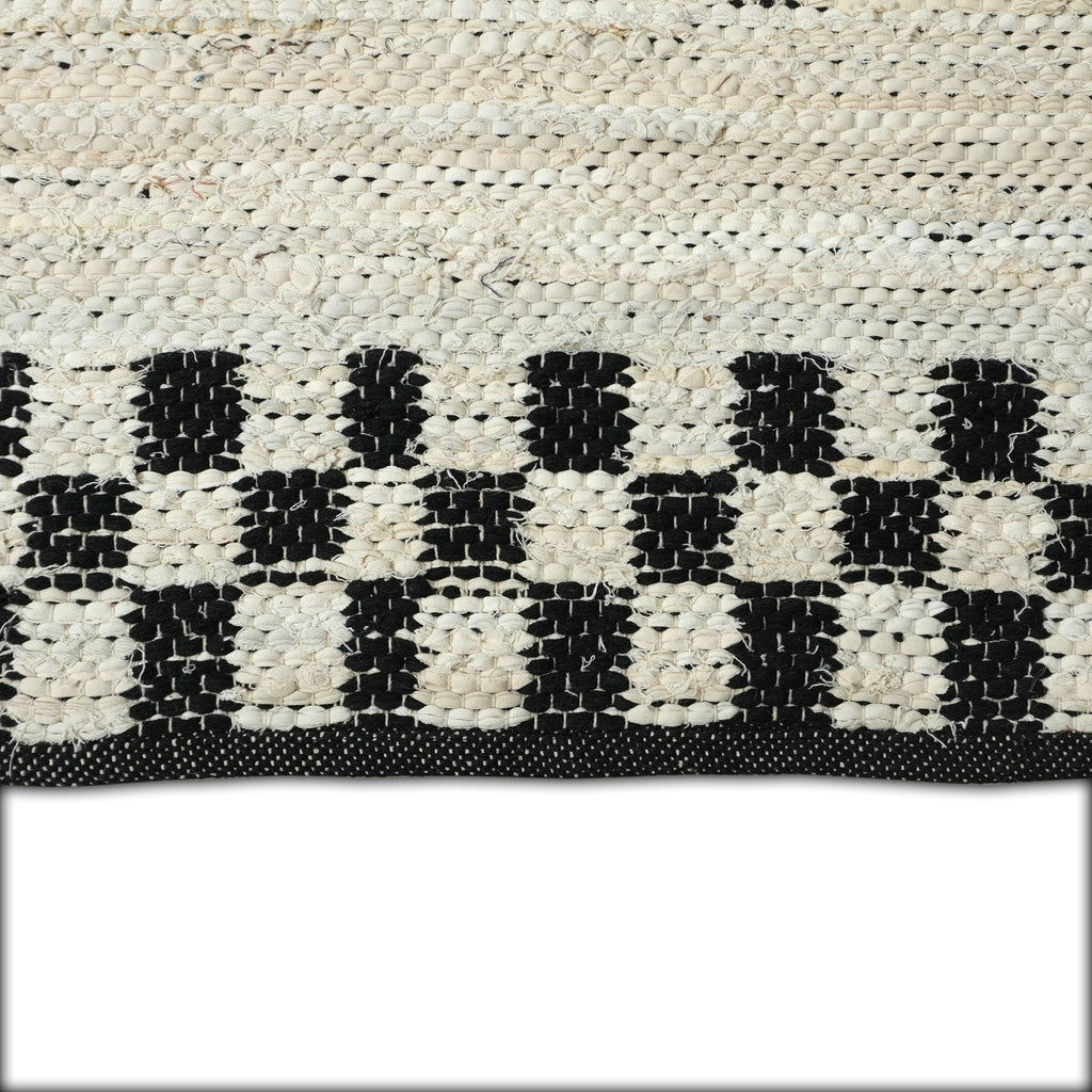 Redwood Rug (Reversible) - Dravit Grey / Eerie Black / Off White [DENIM+COTTON]