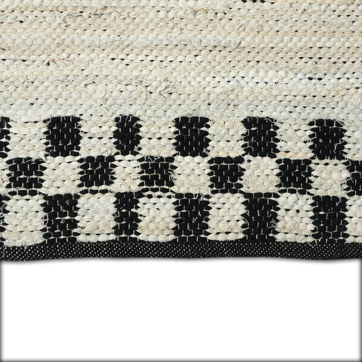 Redwood Rug (Reversible) - Dravit Grey / Eerie Black / Off White [DENIM+COTTON]