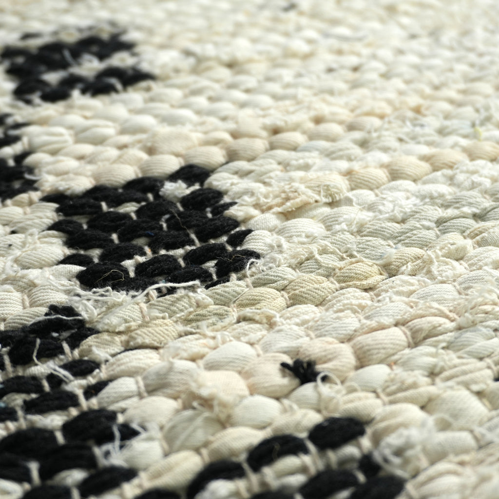Redwood Rug (Reversible) - Dravit Grey / Eerie Black / Off White [DENIM+COTTON]