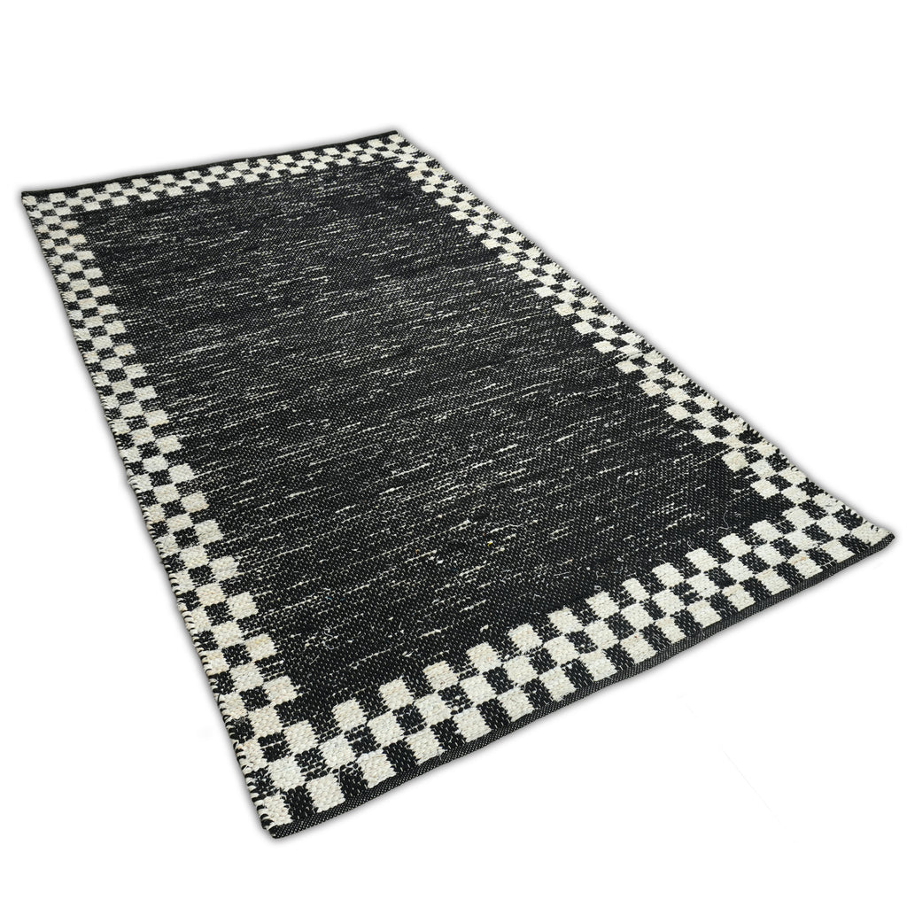 Redwood Rug (Reversible) - Dravit Grey / Eerie Black / Off White [DENIM+COTTON]