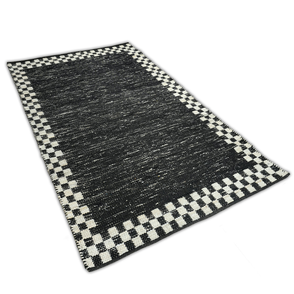 Redwood Rug (Reversible) - Dravit Grey / Eerie Black / Off White [DENIM+COTTON]
