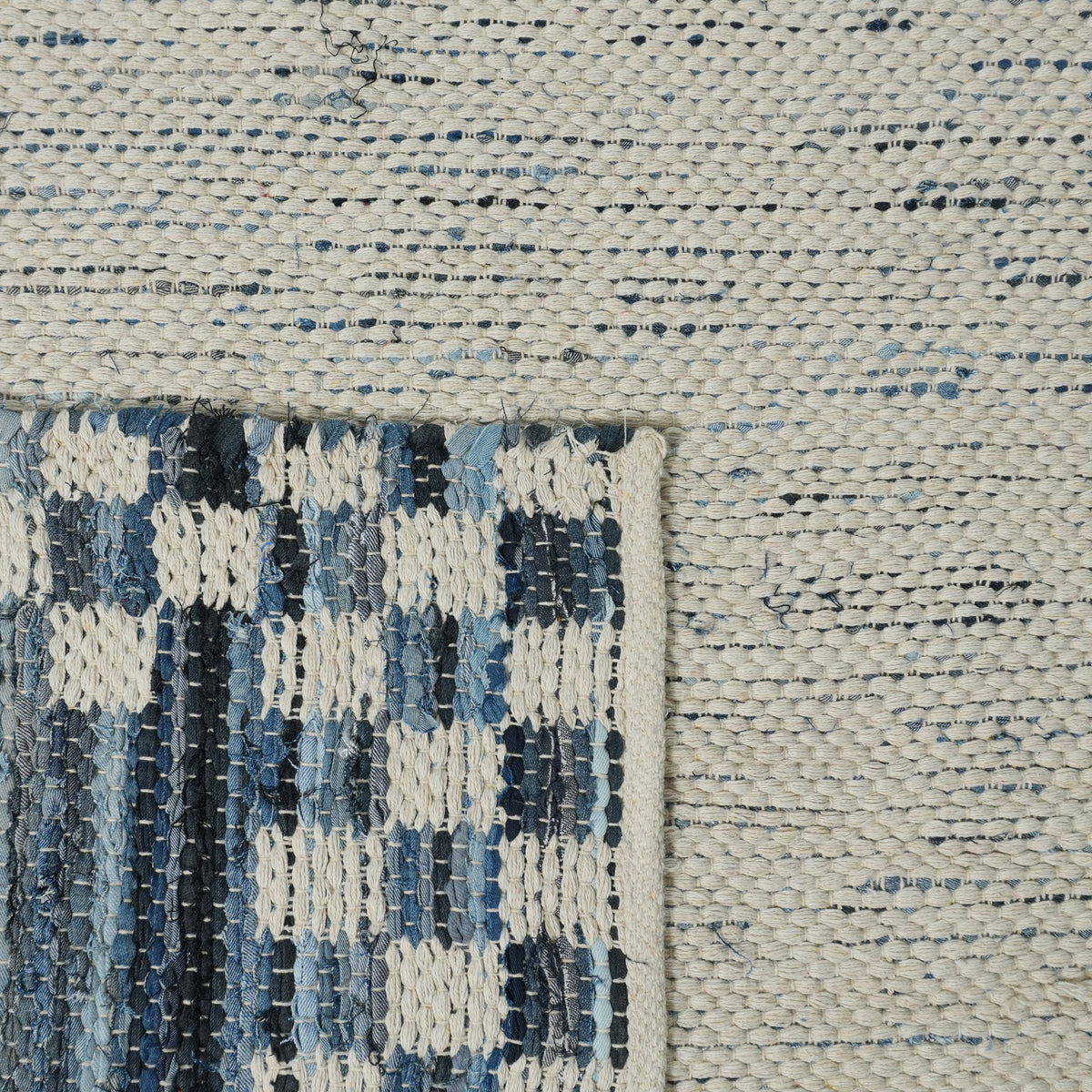 Shannon Rug (Reversible) - American Denim / Silver / Quill Gray [DENIM+COTTON]