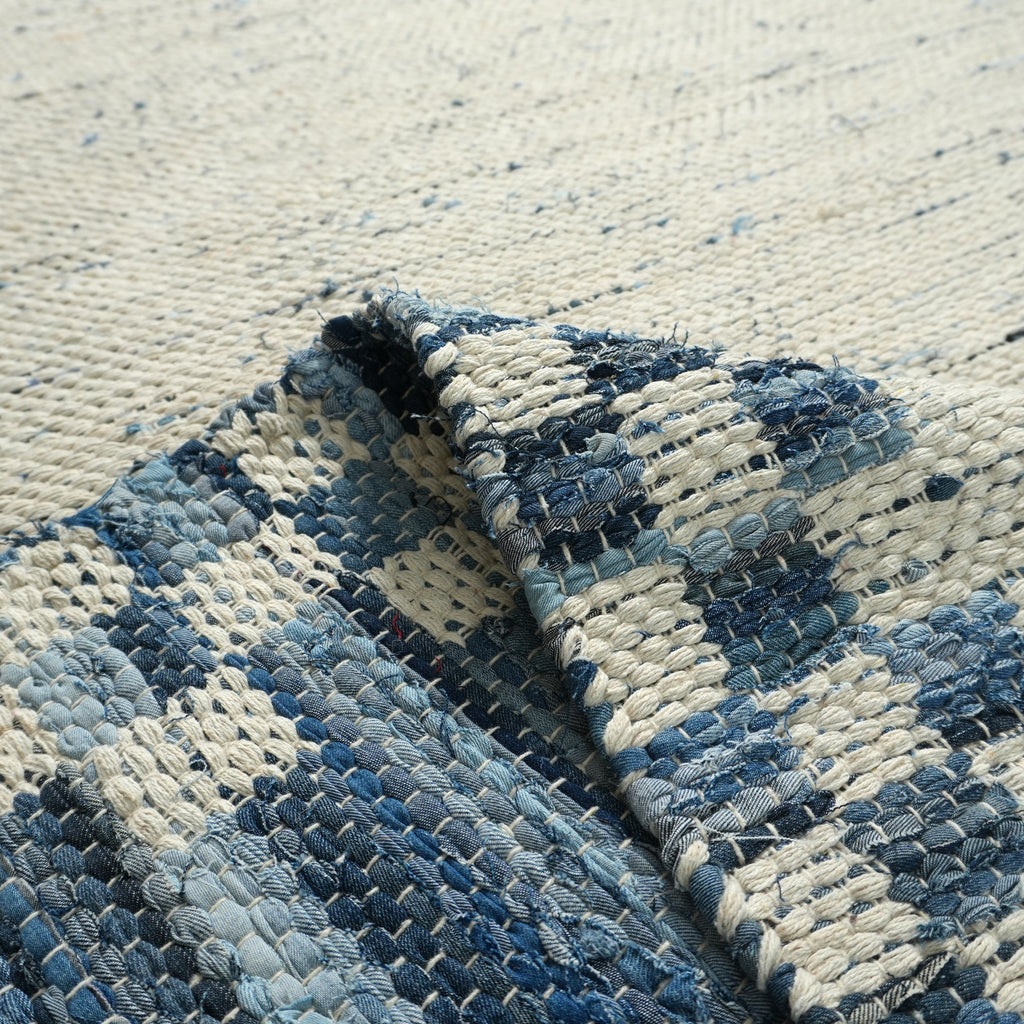 Shannon Rug (Reversible) - American Denim / Silver / Quill Gray [DENIM+COTTON]